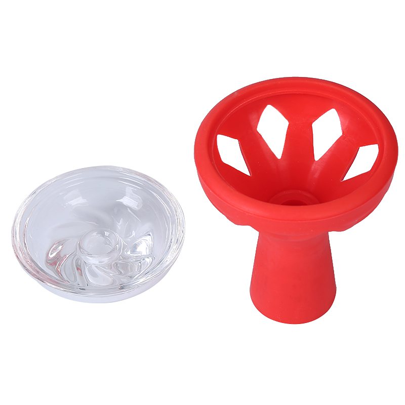 Silicone Hookah Bowl with Stainless Steel Charcoal Holder Heat Management