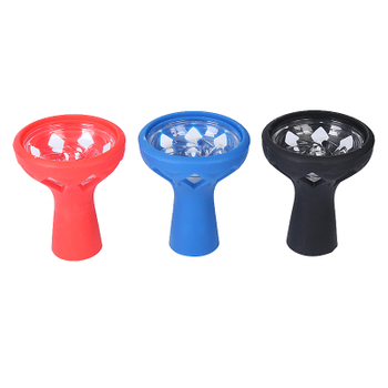 Silicone Hookah Bowl with Stainless Steel Charcoal Holder Heat Management