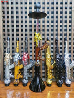 Factory New Gun Shisha Set Hookah High Quality Resin Shisha Large Size Gun Hookah Set Resin AK 47 Hookah Kit Set