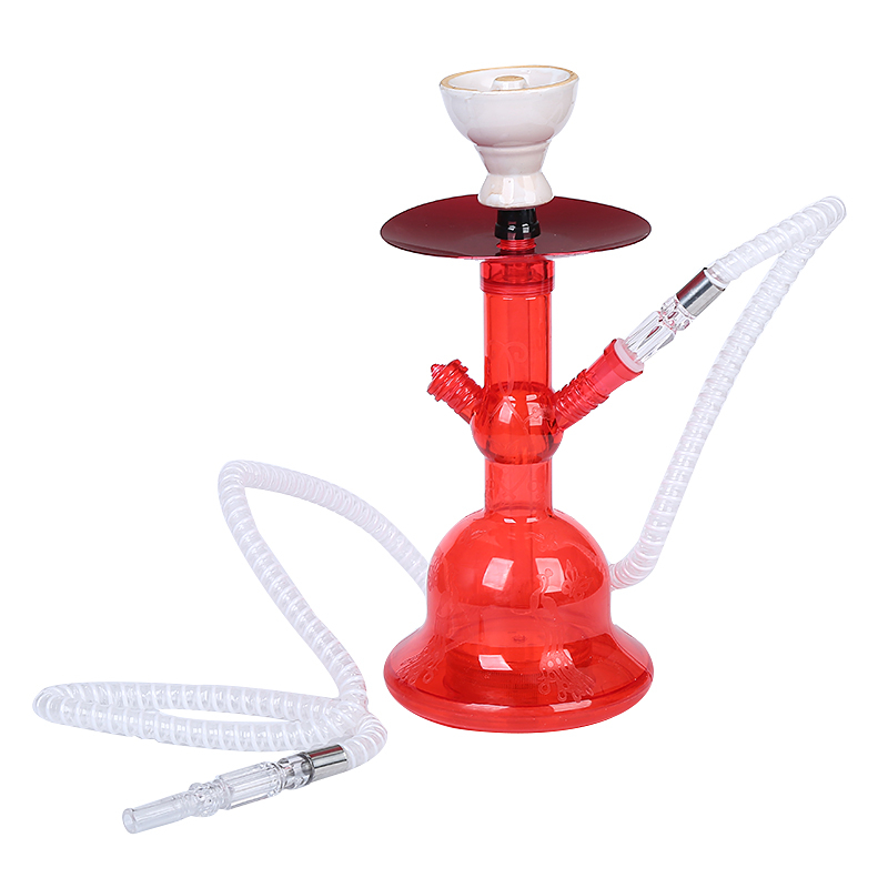 Portable Colored Smoke E Hookah Acrylic Cute LED Hookah 