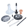 Luxury Aluminum Hookah Set With Crystal Glass Vase 