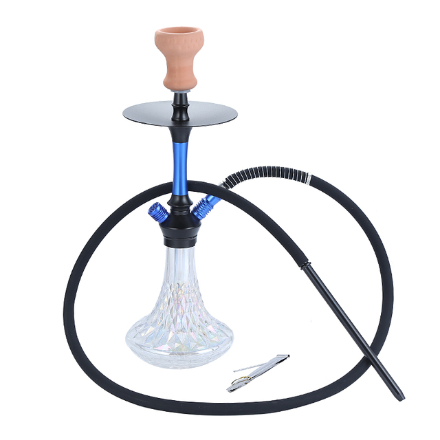 Premium Aluminum Hookah Set with Crystal Designed Base