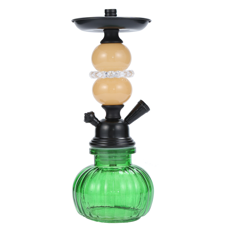 13”Premium Small Hookah Kit Glass Shisha Acrylic Sheesha Complete Set with Hookah Accessories