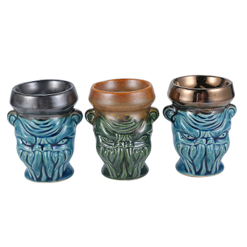 Egyptian Clay Hookah Bowl Phunnel Bowl with 5 Holes Hookah Head Fits Hookah Coals Charcoal Holder