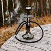 Alpha Beat Minimal Stainless Steel Hookah Shisha Set With Glass Base 