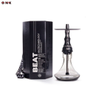 Alpha Beat Minimal Stainless Steel Hookah Shisha Set With Glass Base 